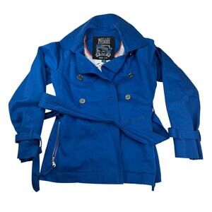 Millard Fillmore Blue Trench Jacket Size M